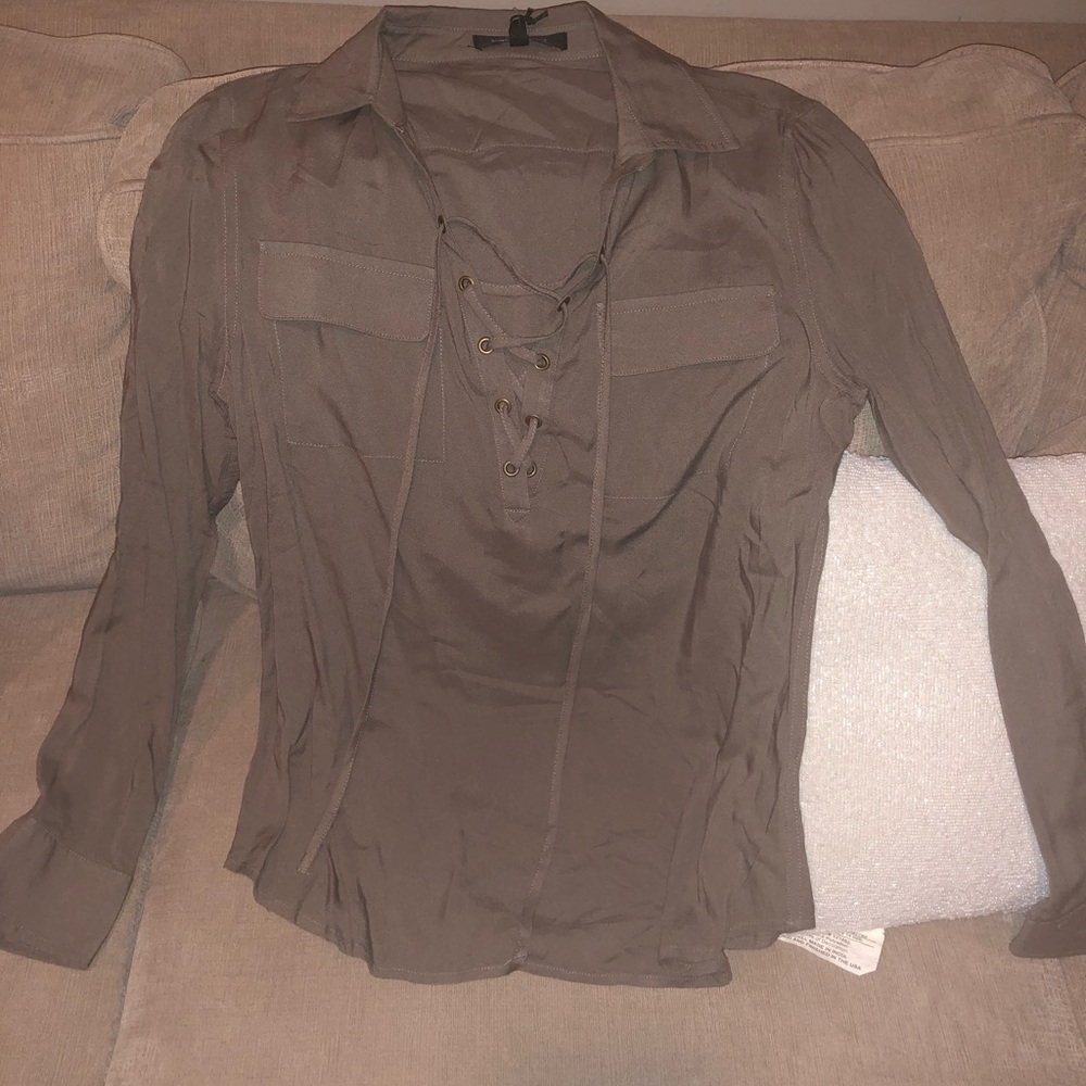 Romeo + Juliet Couture Lace Up Top